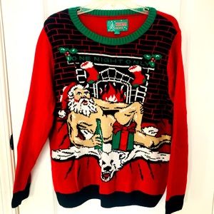 Men’s Ugly Christmas Sweater (with working lights!) - XL